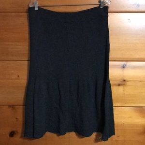 Sundance grey stretchy wool skirt size XL